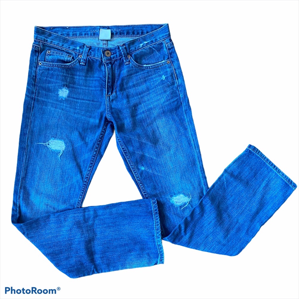 Banana Republic Blue Straight Leg Jeans